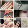 image:imagebeadsland 1440pcs Flat Back Crystal Rhinestones Round Gems for Nail Art and Craft Glue Fix CrystalAB SS10 2729mmTransparent Ab