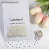 image:imagebeadsland 1440pcs Flat Back Crystal Rhinestones Round Gems for Nail Art and Craft Glue Fix CrystalAB SS10 2729mmTransparent Ab