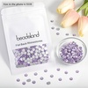 image:imagebeadsland 1440pcs Flat Back Crystal Rhinestones Round Gems for Nail Art and Craft Glue Fix CrystalAB SS10 2729mmViolet