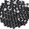 image:imagebeadsland 1440pcs Flat Back Crystal Rhinestones Round Gems for Nail Art and Craft Glue Fix CrystalAB SS10 2729mmBlack