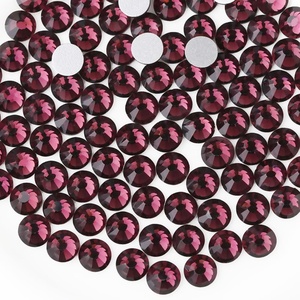 image:imagebeadsland 1440pcs Flat Back Crystal Rhinestones Round Gems for Nail Art and Craft Glue Fix CrystalAB SS10 2729mmAmethyst