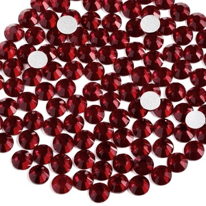 image:imagebeadsland 1440pcs Flat Back Crystal Rhinestones Round Gems for Nail Art and Craft Glue Fix CrystalAB SS10 2729mmDark Siam