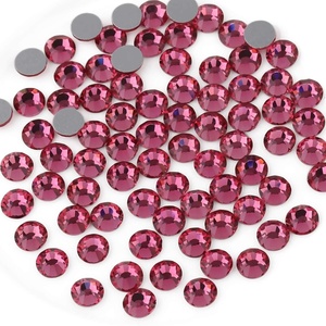 image:imagebeadsland 1440pcs Flat Back Crystal Rhinestones Round Gems for Nail Art and Craft Glue Fix CrystalAB SS10 2729mmRose