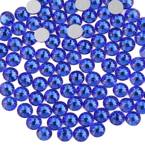 image:imagebeadsland 1440pcs Flat Back Crystal Rhinestones Round Gems for Nail Art and Craft Glue Fix CrystalAB SS10 2729mmSapphire