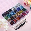image:imageBEADSLAND Hotfix Rhinestones Mixed 24 ColorsSS1014400pcsMixSizes14520pcs