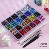 image:imageBEADSLAND Hotfix Rhinestones Mixed 24 ColorsSS1014400pcsSS203456pcs