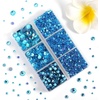 image:imageHotfix Rhinestones Siam 3960pcs Mixed 5 Sizes SS6SS30Aquamarine