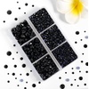 image:imageHotfix Rhinestones Siam 3960pcs Mixed 5 Sizes SS6SS30Black