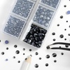 image:imageHotfix Rhinestones Siam 3960pcs Mixed 5 Sizes SS6SS30Jet Hematite
