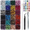 image:imageBEADSLAND Hotfix Rhinestones Mixed 24 ColorsSS1014400pcsMixSizes14520pcs