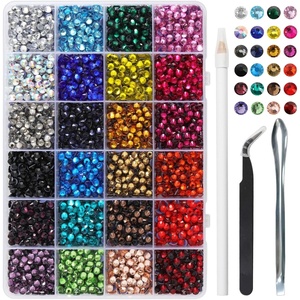 image:imageBEADSLAND Hotfix Rhinestones Mixed 24 ColorsSS1014400pcsSS203456pcs