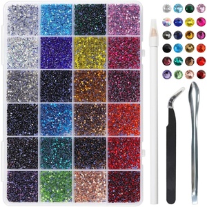 image:imageBEADSLAND Hotfix Rhinestones Mixed 24 ColorsSS1014400pcsSS617280pcs