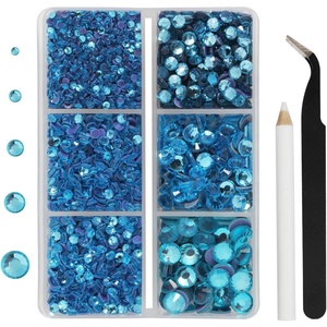 image:imageHotfix Rhinestones Siam 3960pcs Mixed 5 Sizes SS6SS30Aquamarine