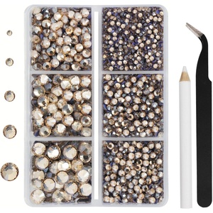 image:imageHotfix Rhinestones Siam 3960pcs Mixed 5 Sizes SS6SS30Golden Shadow