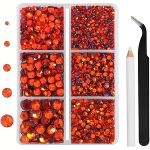 image:imageHotfix Rhinestones Siam 3960pcs Mixed 5 Sizes SS6SS30Orange